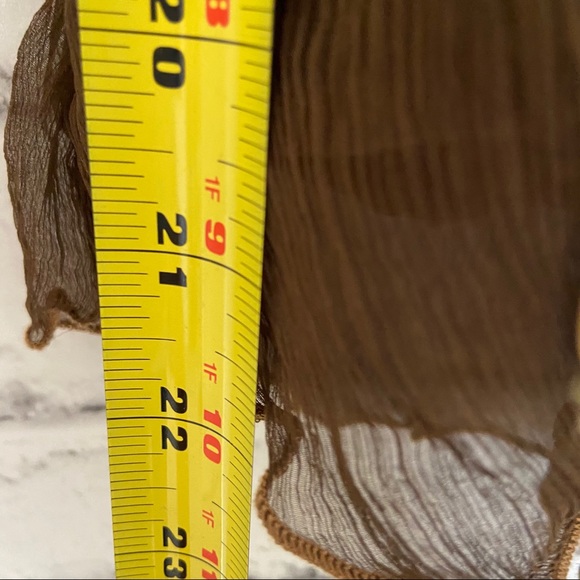 Boho hand crafted brown top size Small - Picture 12 of 15